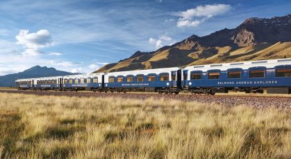 Vagões do trem Belmond Andean Explorer