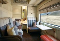 Cabine dupla do trem Belmond Andean Explorer