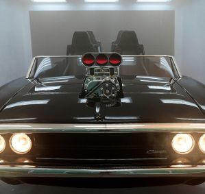 Carrinho da montanha-russa "Fast and Furious: Hollywood Drift"