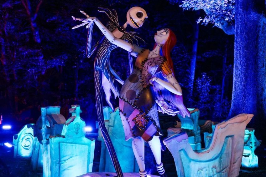 Exposição ocorre no Jardim Botânico de São Paulo • Divulgação/Tim Burton: O Estranho Mundo de Jack – Caminho de Luzes