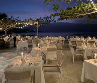 The Seaside Terrace, restaurante no Round Hill Hotel and Villas, na Jamaica