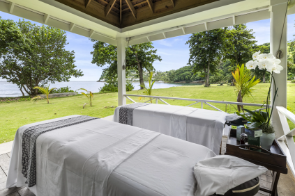 Macas de massagem no spa do Round Hill Hotel &amp; Villas, na Jamaica