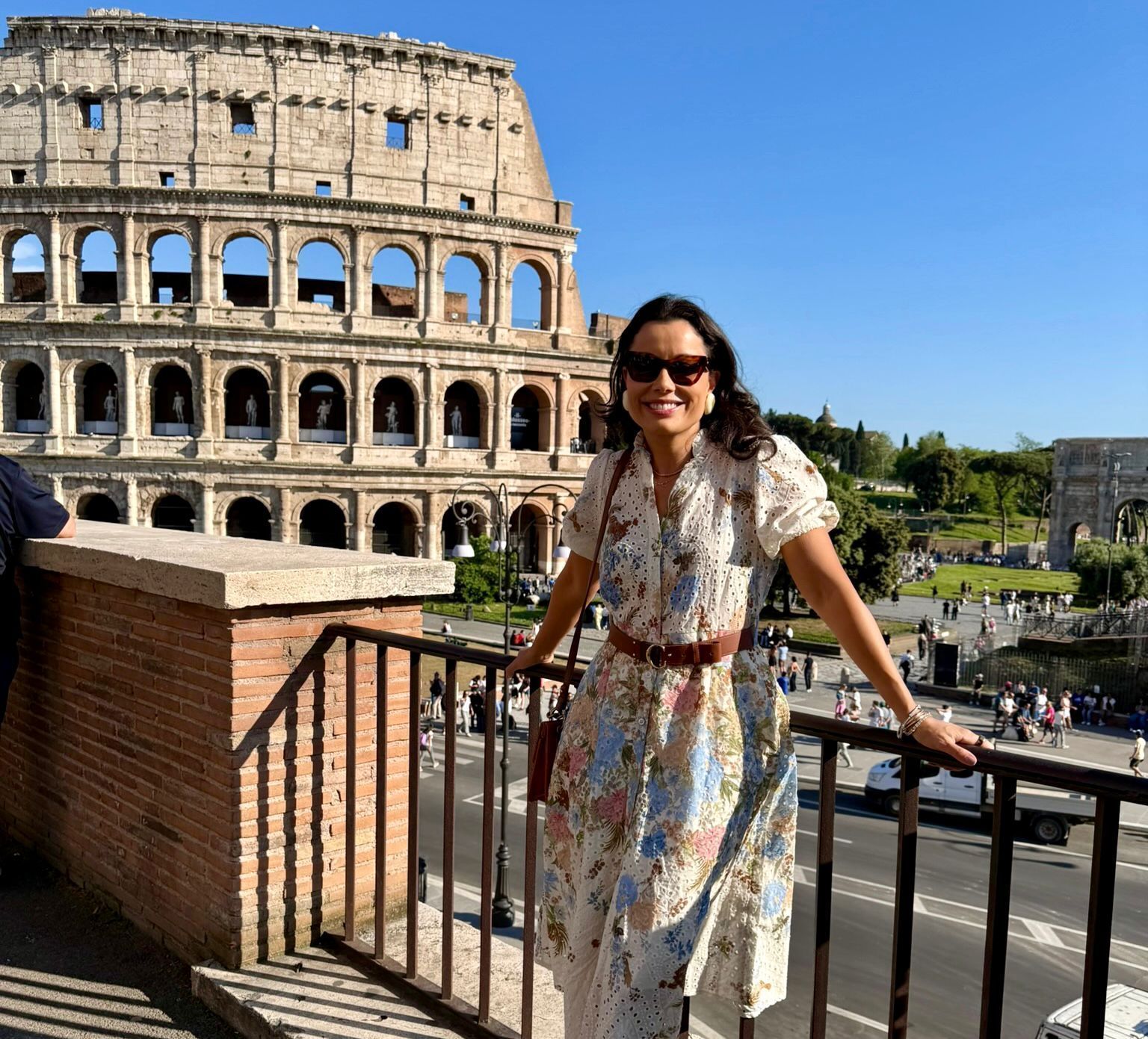 Daniela Filomeno no Coliseu, em Roma