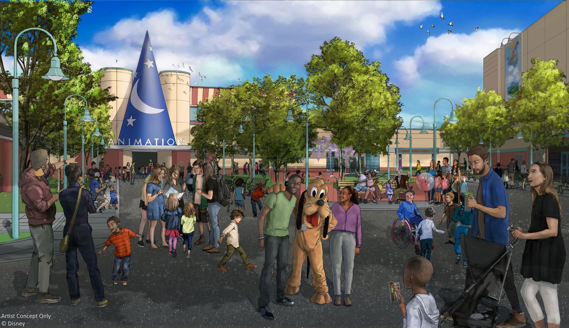 Arte mostra como será a atração The Magic of Disney Animation