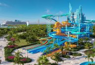 Ilha privativa nas Bahamas ganhará parque aquático com 19 toboáguas