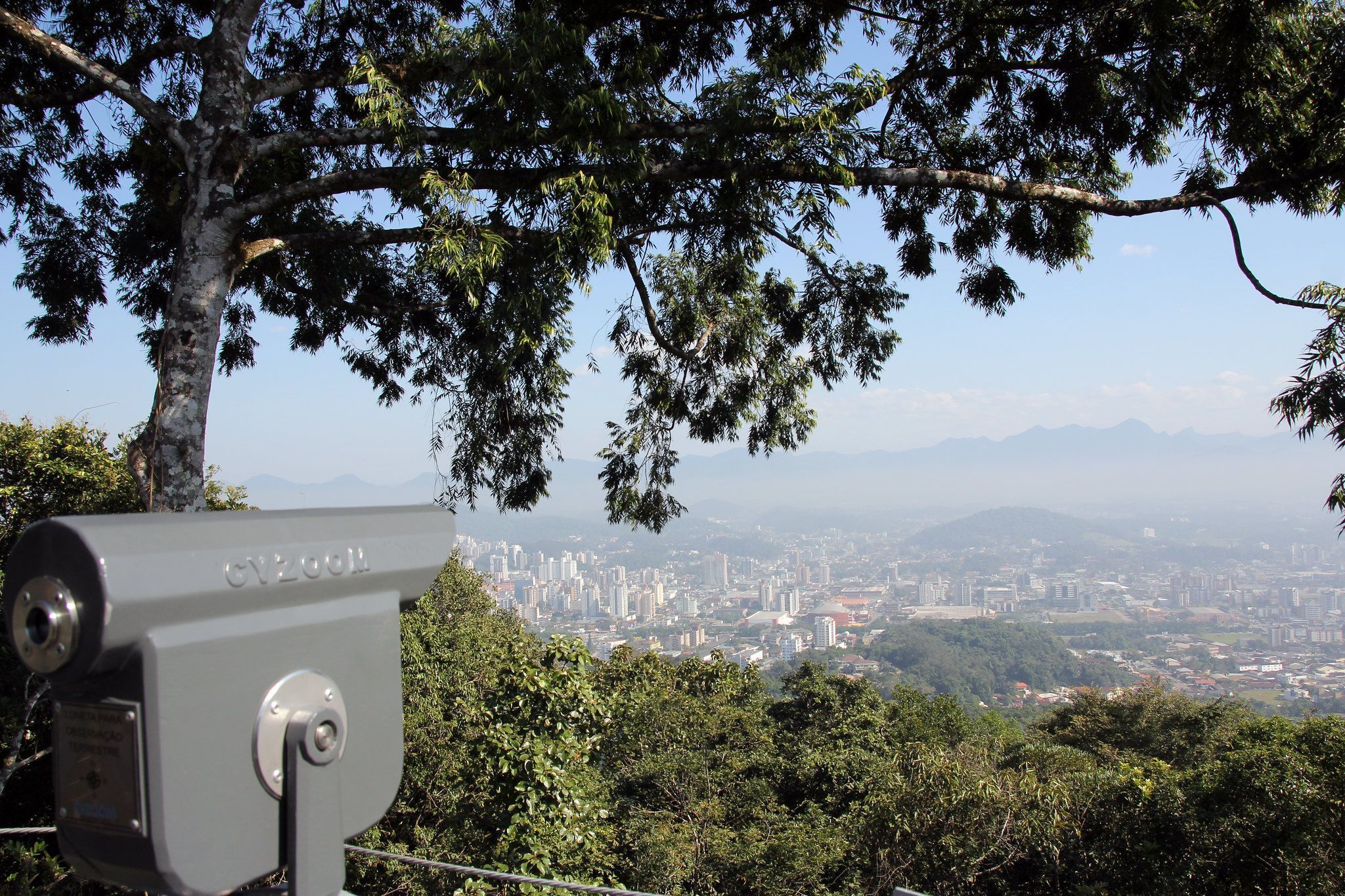 Vista do Mirante de Joinville, em Santa Catarina