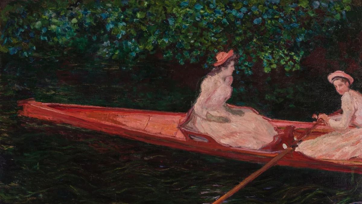 "A canoa sobre o Epte", de Claude Monet • João Musa