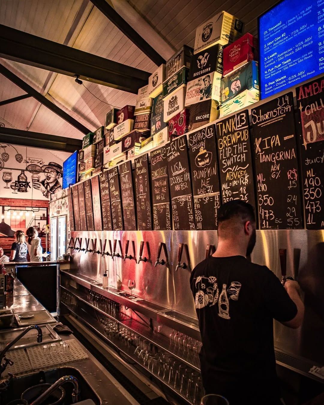 Ambar Cervejas Artesanais fica na Cunha Gago, em Pinheiros  • Instagram/Ambar Cervejas Artesanais