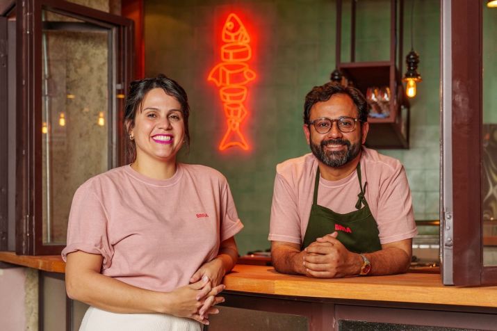 Os sócios Dagoberto Torres e Nathália Altoé • Rubens Kato