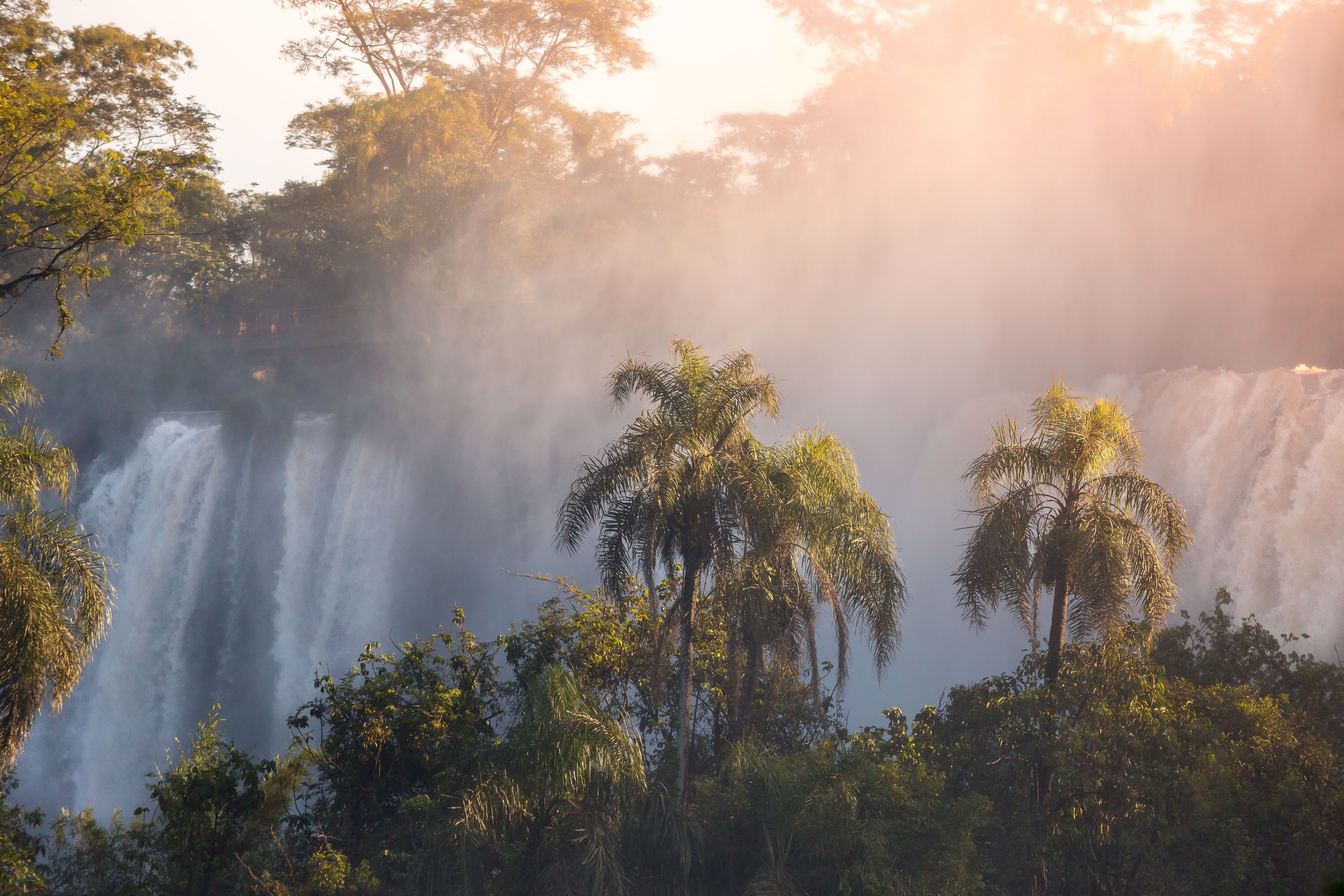 Cataratas do Iguaçu oferecem paisagens deslumbrantes ao nascer do sol • Divulgação/Awasi Iguazú/Evan Austen