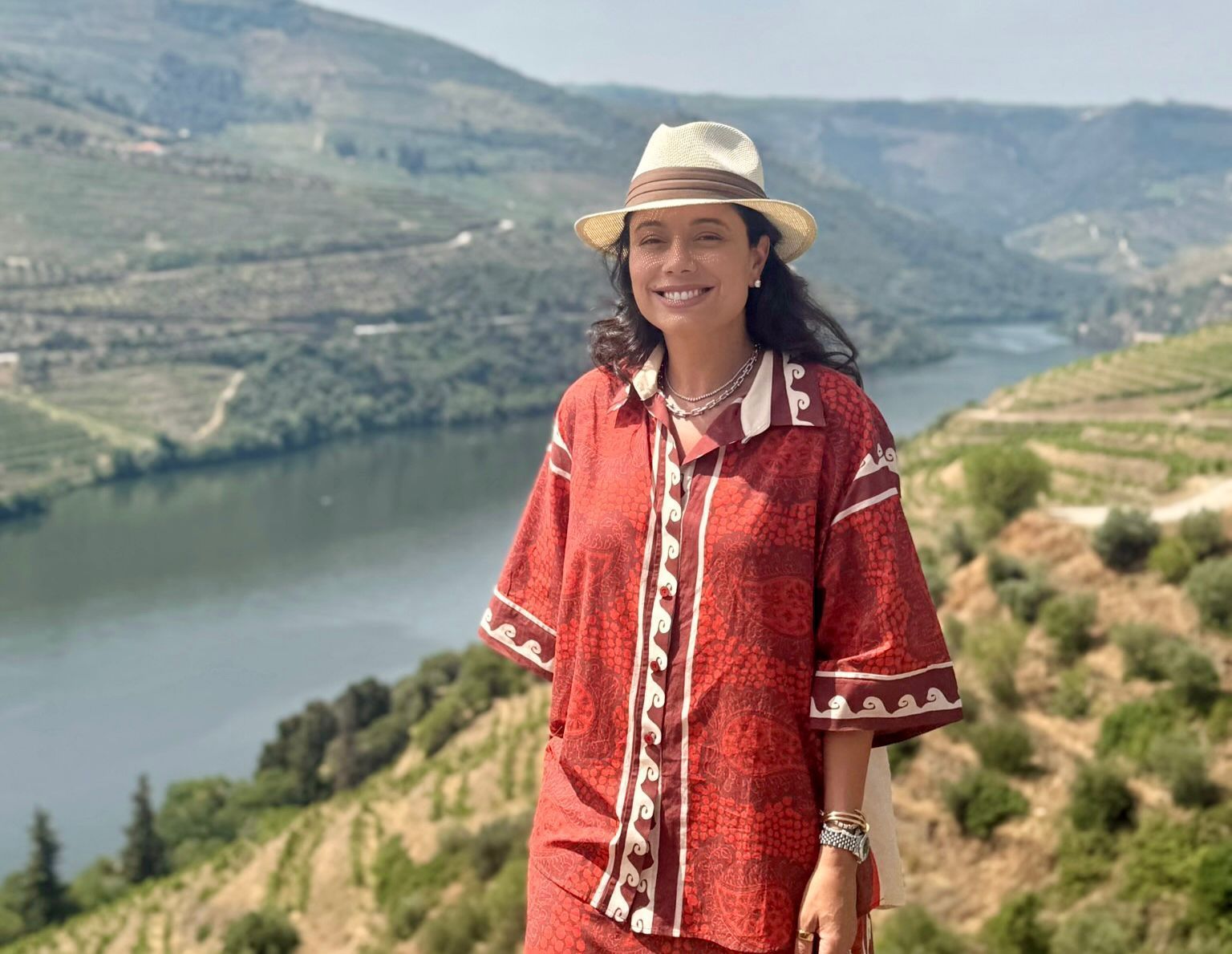 Daniela Filomeno no Douro, em Portugal