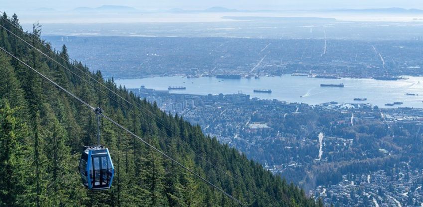 Grouse Mountain é uma ótima opção para desfrutar de belas vistas em Vancouver • Divulgação/Grouse Mountain