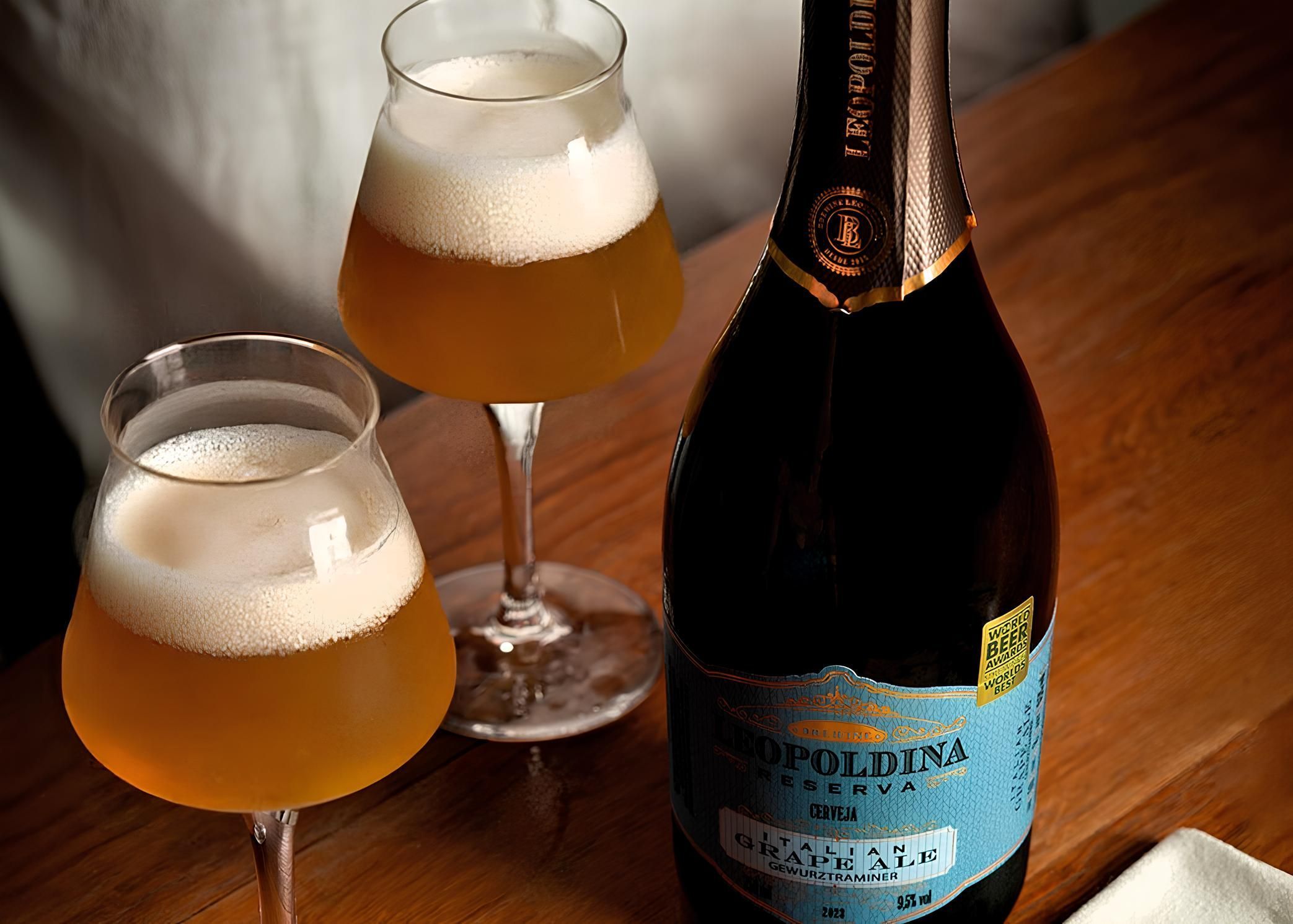 Leopoldina Italian Grape Ale Gewurztraminer levou medalha de prata na competição • Reprodução/Instagram