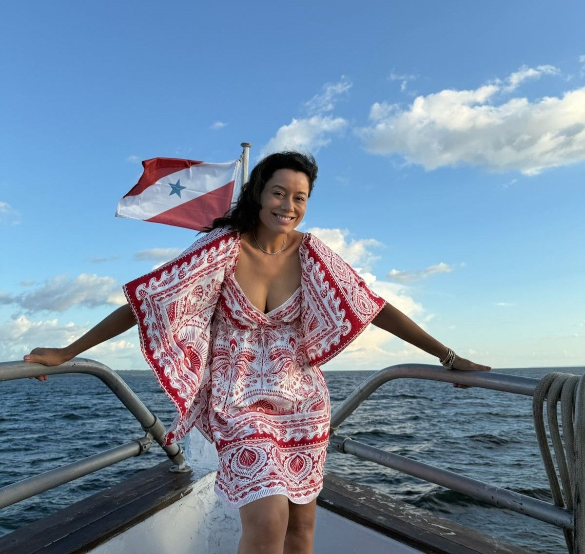 Daniela Filomeno em cruzeiro fluvial no Pará