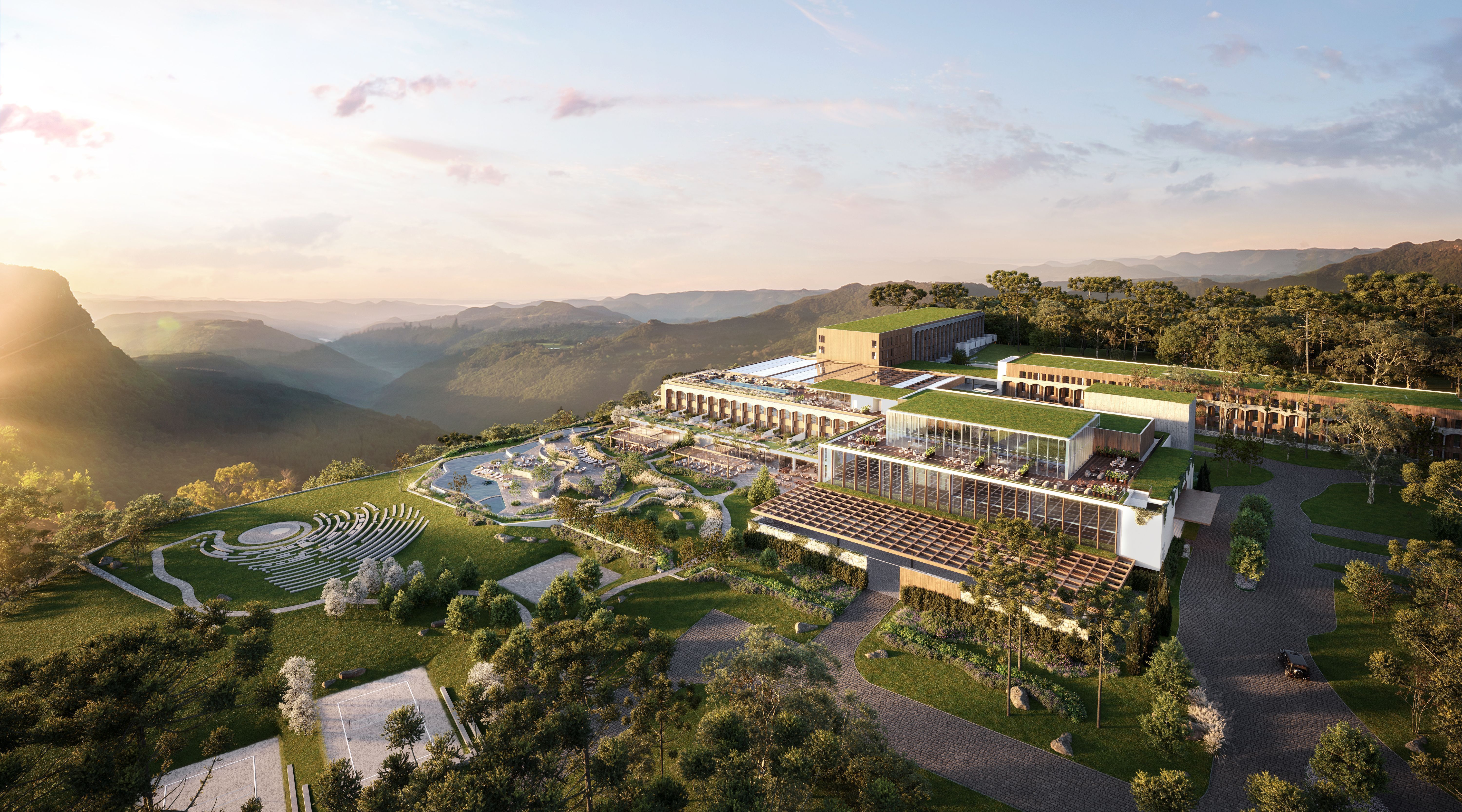 Projeto do Kempinski Laje de Pedra, em Canela • Divulgação/KLP