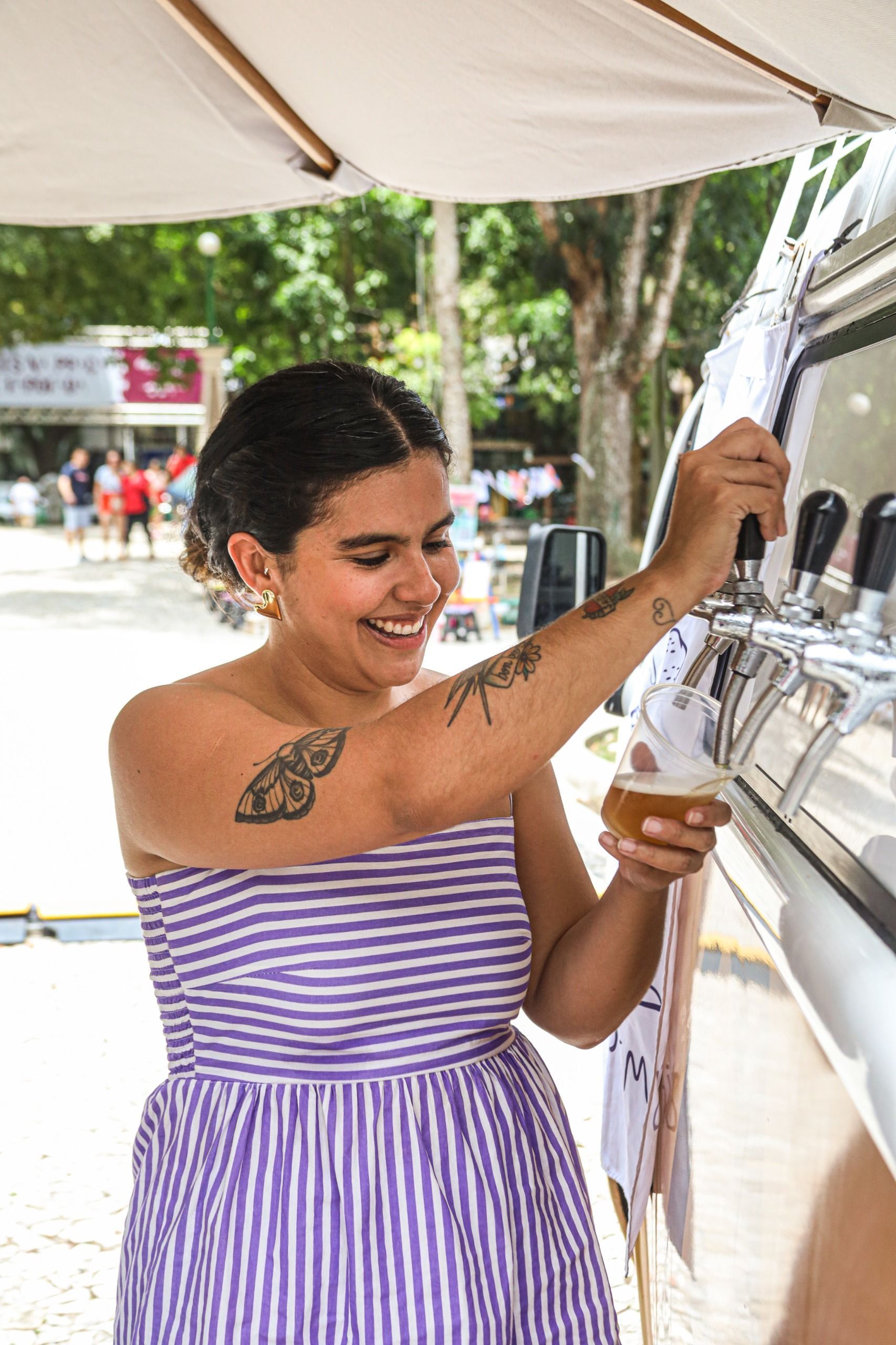 Jessica Leitão é arquiteta, fundadora e sócia-proprietária da Cervejaria Uriboca • Luiz Oliveira