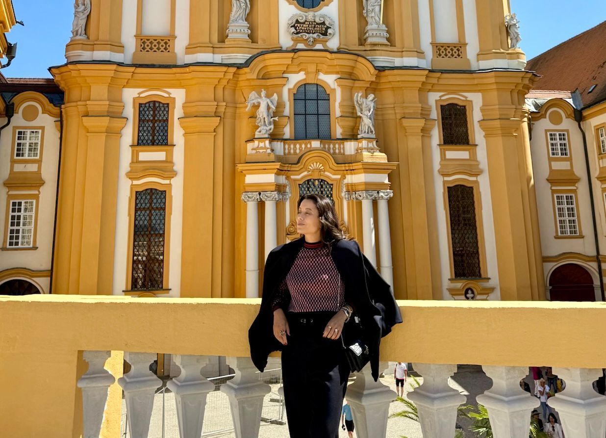 Daniela Filomeno na Abadia de Melk, na Áustria