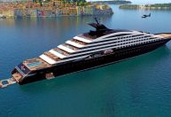 Iate para 270 hóspedes com dois helicópteros zarpa da Europa em 2028