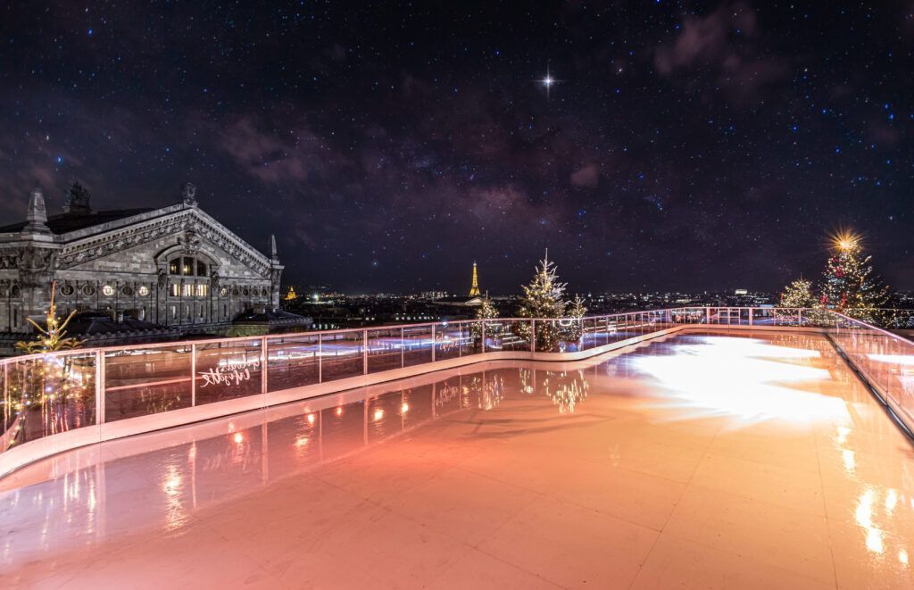 Pista de gelo da Galeries Lafayette