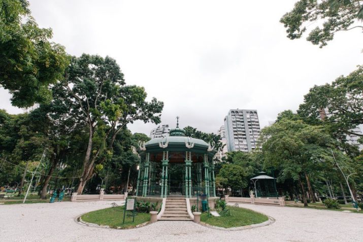 Praça Batista Campos é conhecida por ser uma das mais belas da capital paraense • Agência Belém