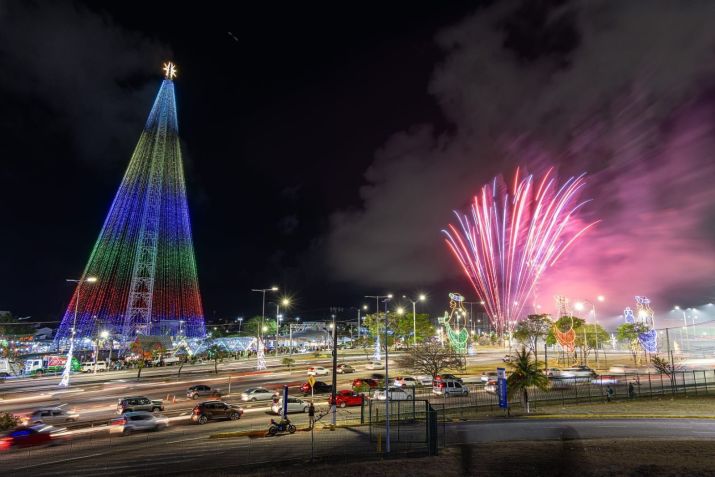 Árvore de Mirassol, em Natal, é um dos principais símbolos da celebração natalina da cidade • Demis Roussos/Secom