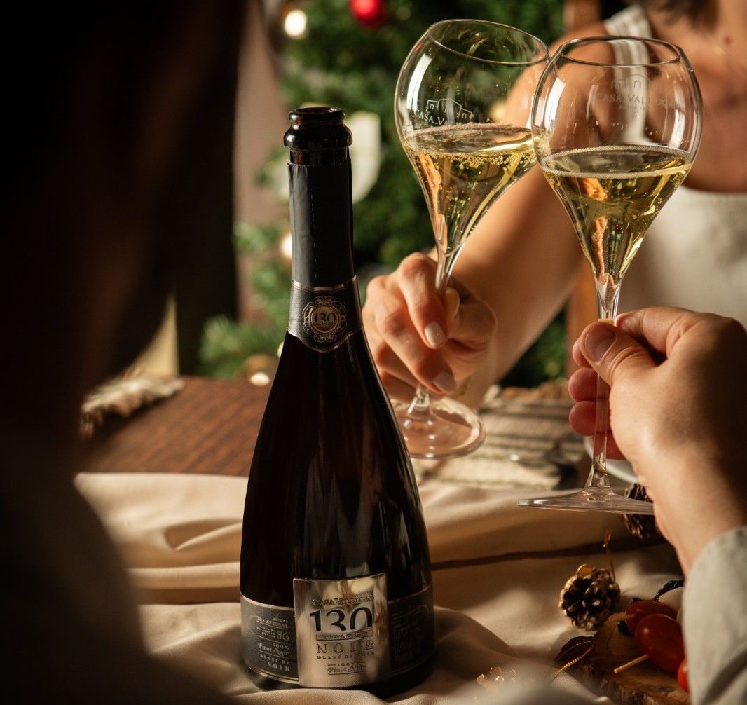 Casa Valduga 130 Blanc de Noir Brut harmoniza com aves, sendo bastante gastronômico • Divulgação