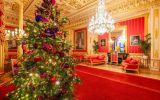 Árvores de Natal estão espalhadas pelas alas mais famosas do Castelo de Windsor 