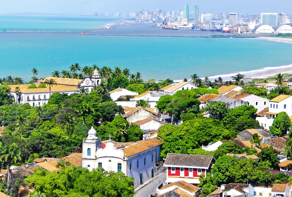 Vista para o centro histórico de Olinda • Wikimedia Commons