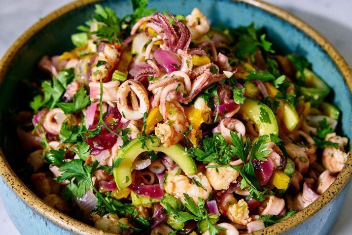 Salada de frutos do mar do Ráscal • Angelo dal Bó