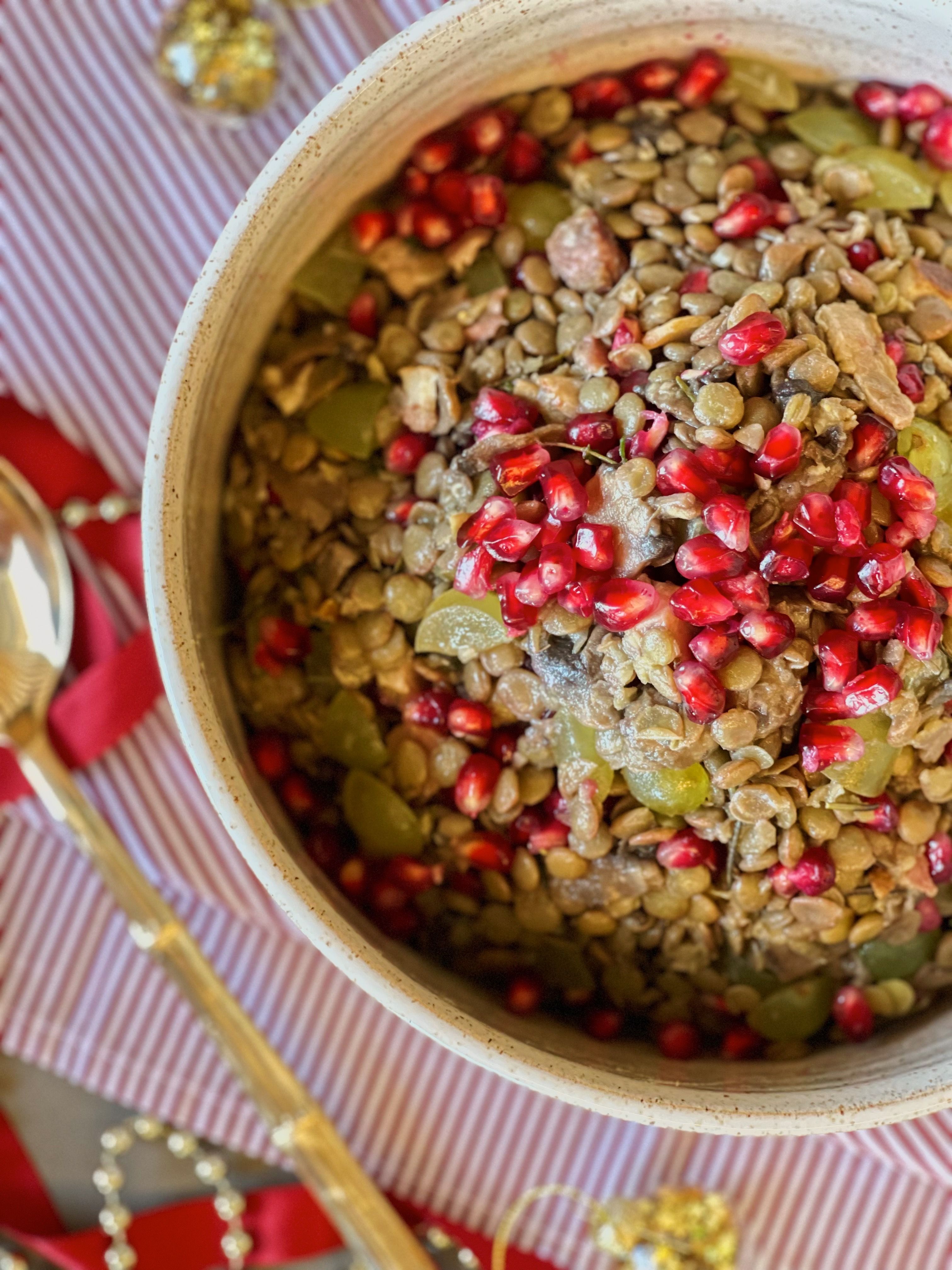Lentilha da Sorte da chef Roberta Julião • Divulgação