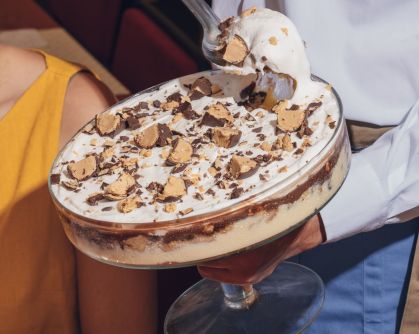 Pavê de bombom da chef Carole Crema para a Lanchonete da Cidade