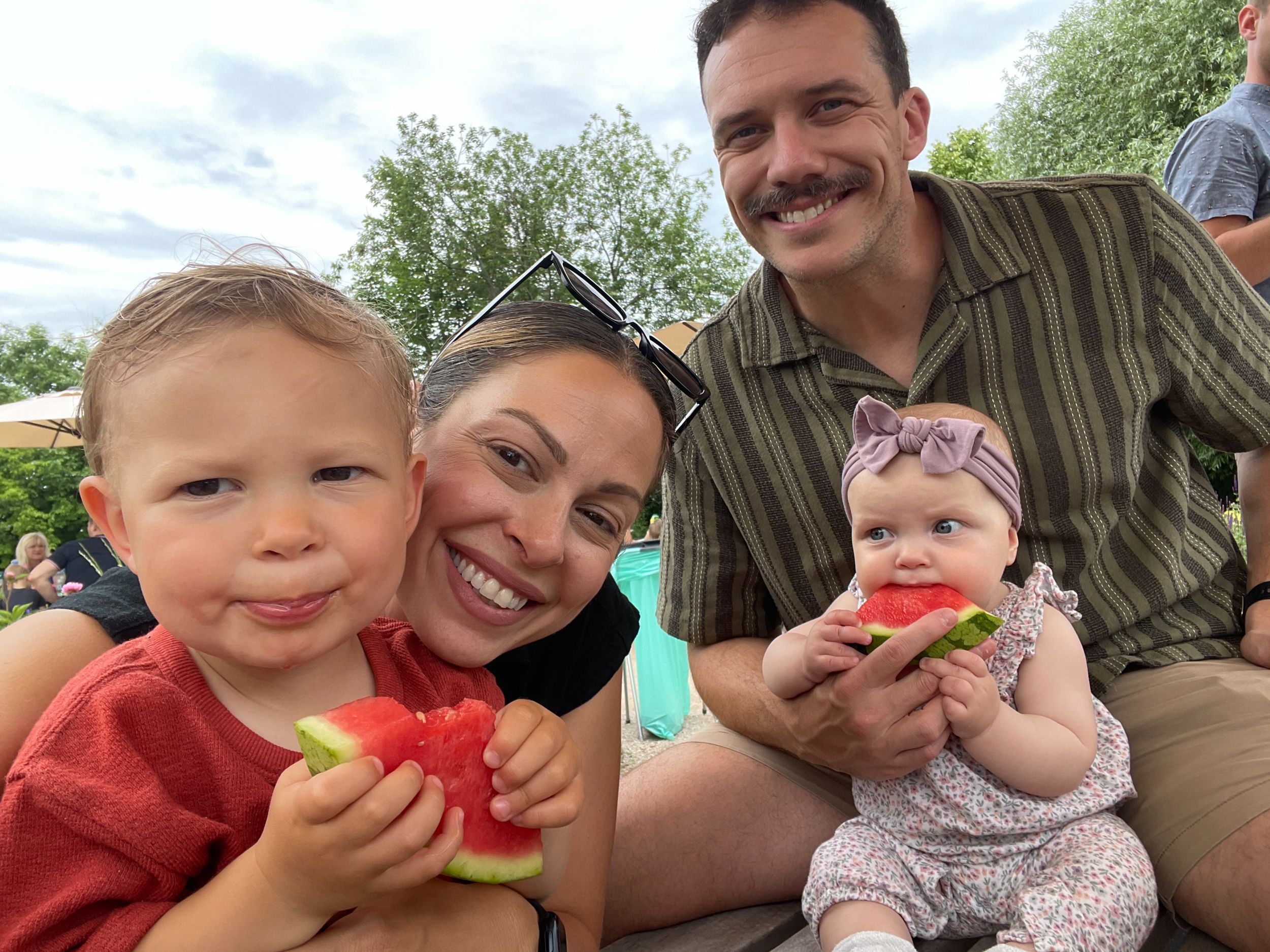Amanda Meyer Barkley e sua família