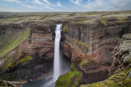 Cachoeira Háifoss, na Islândia