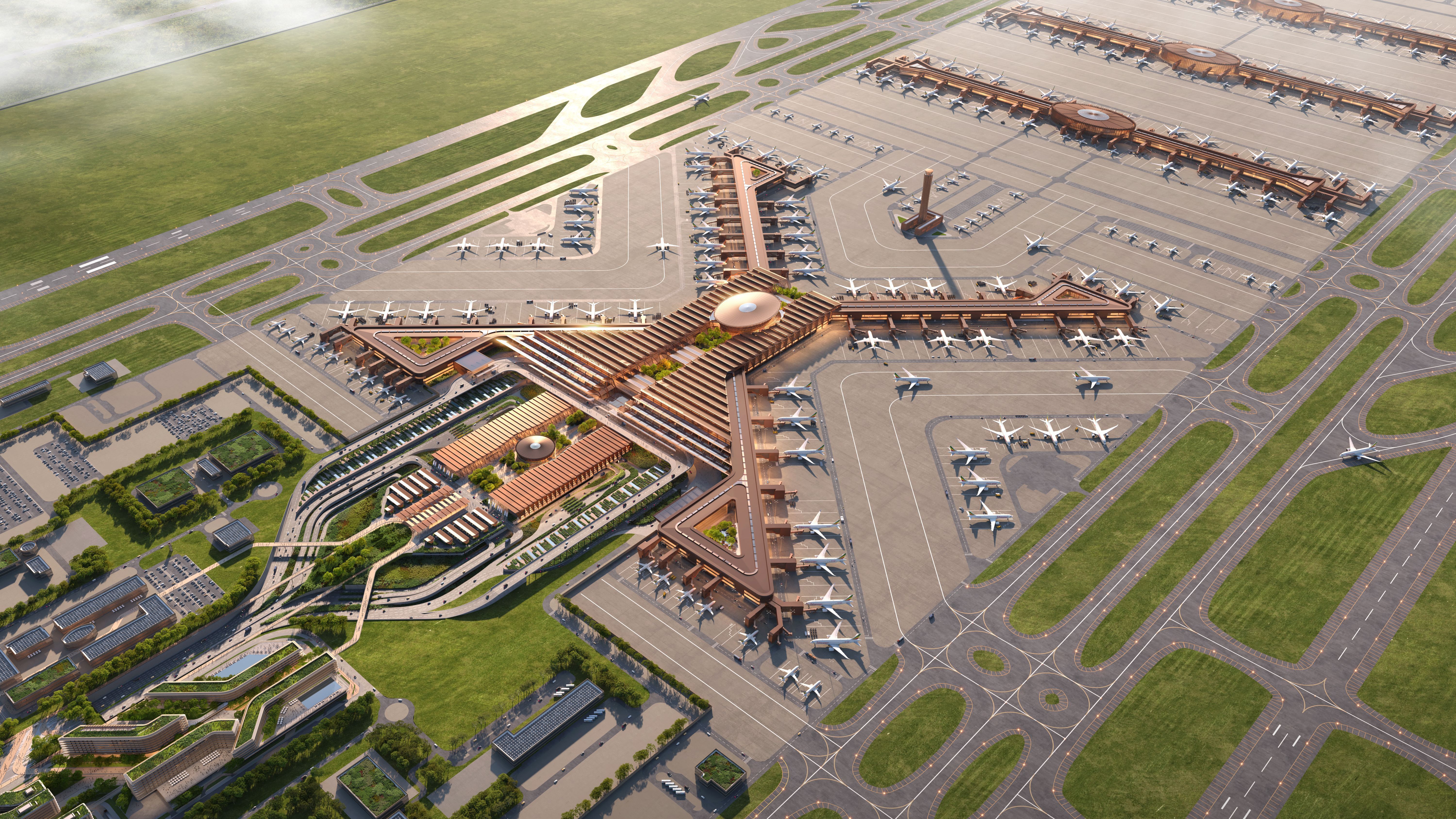 Projeto do Aeroporto Internacional de Bishoftu, na Etiópia