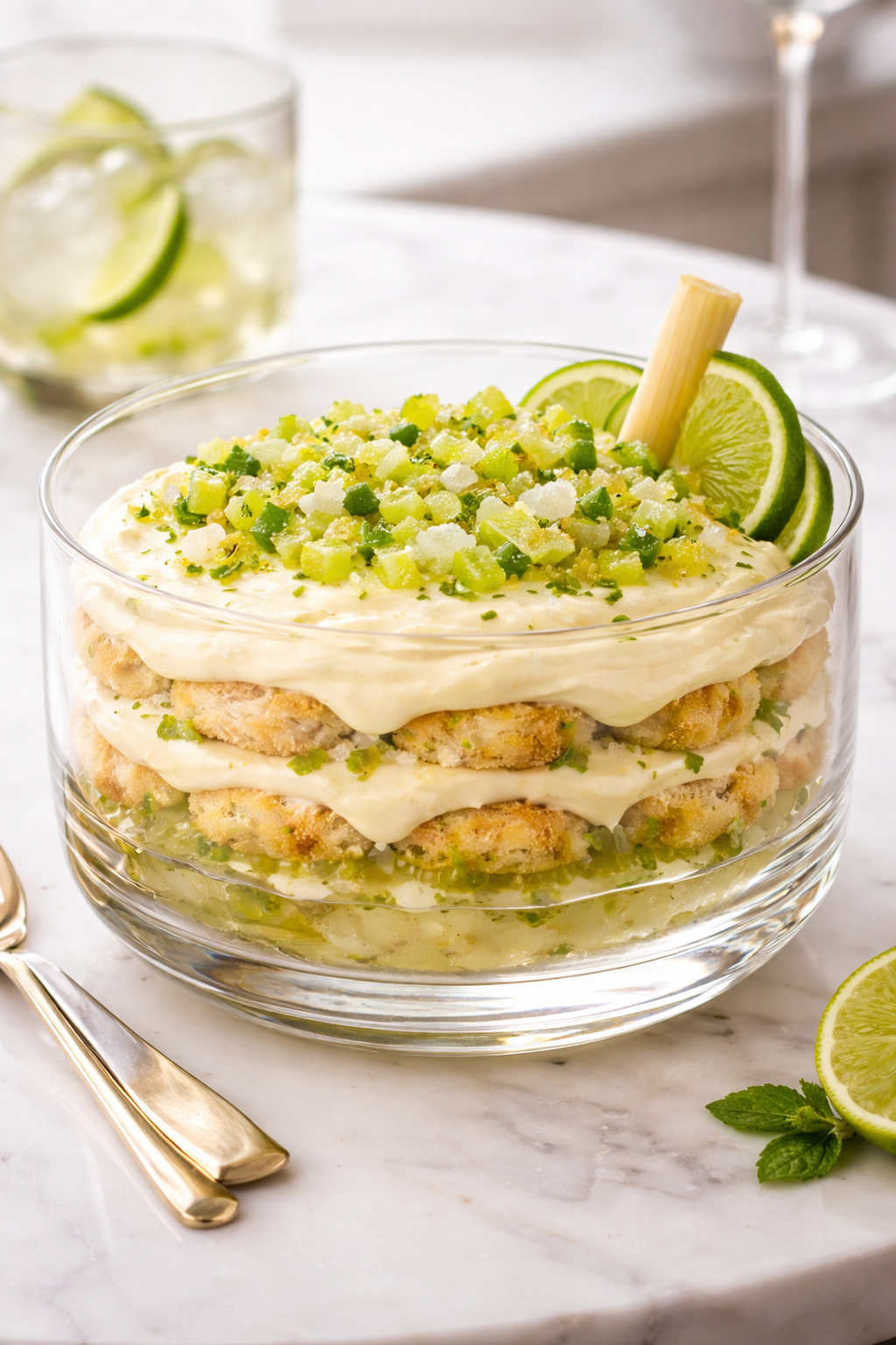 Tiramisù de caipirinha é uma das criações do chef Raphael Rego para a Casa Brasil • Divulgação