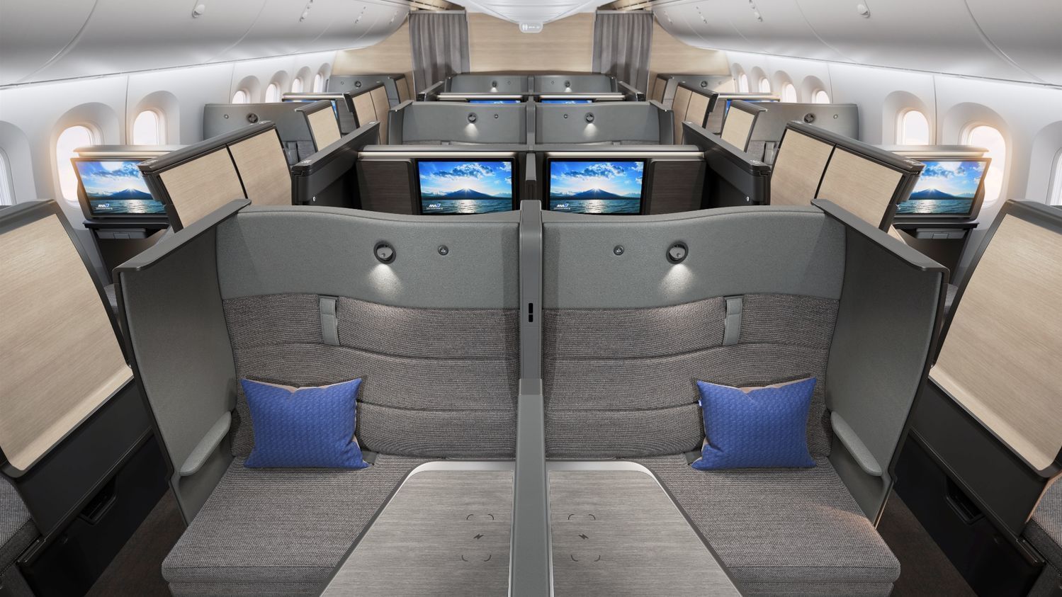 Novas cabines privativas da All Nippon Airways