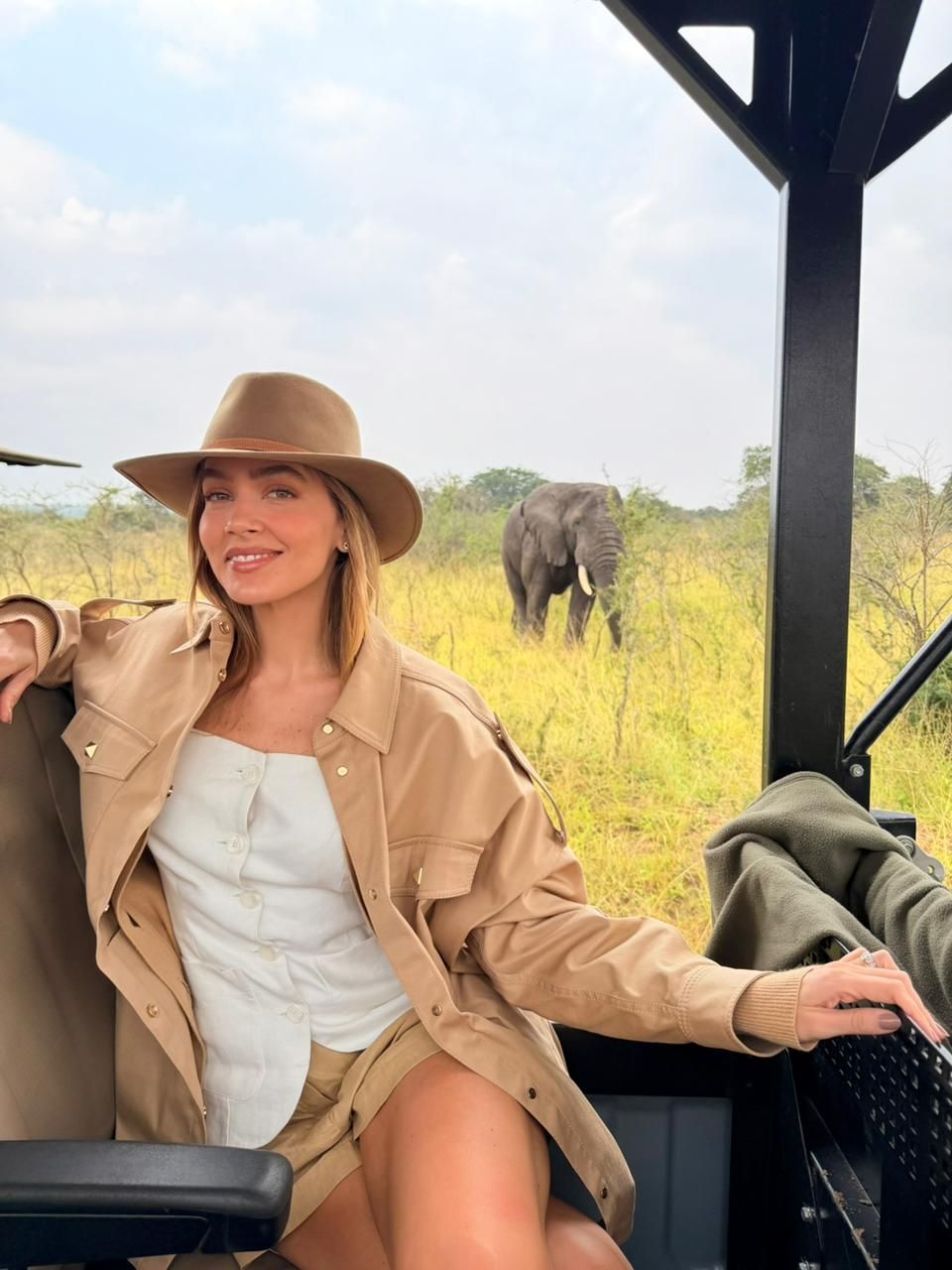 Durante safári, Marcella viu de perto os "Big Five", os mais famosos mamíferos que habitam o Parque de Akagera • Acervo pessoal/Marcella Tranchesi