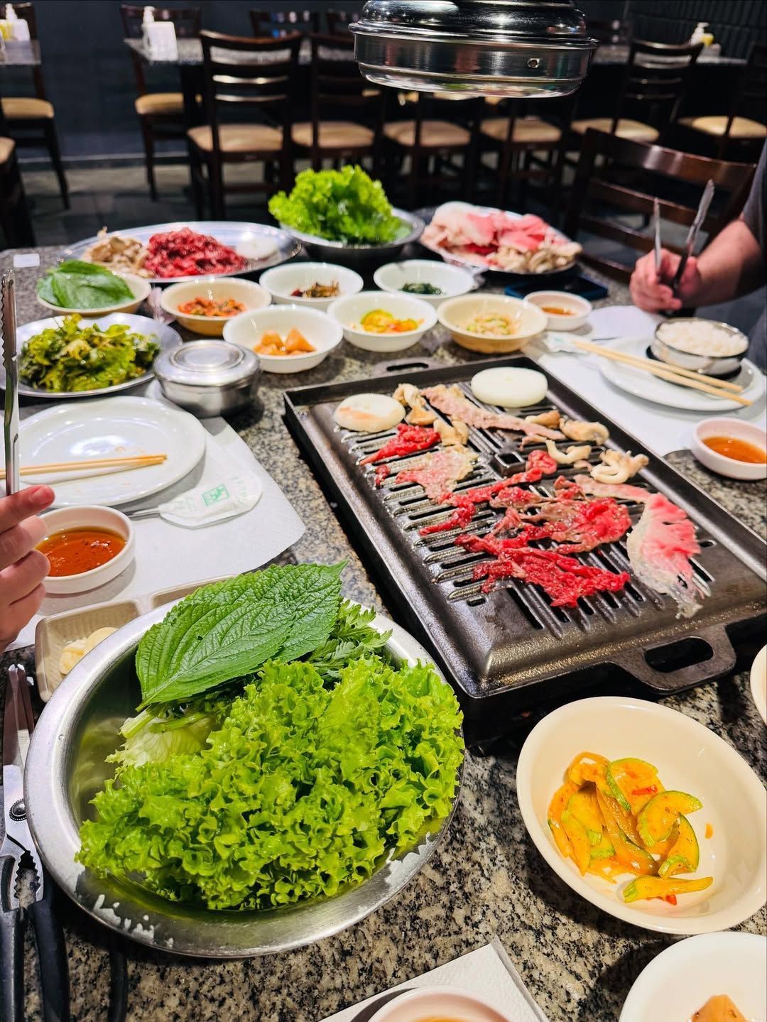 Churrasco coreano do New Shin La Kwan • Instagram/New Shin La Kwan