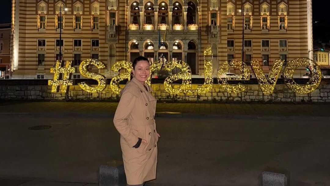 Daniela Filomeno em Saravejo, na Bósnia