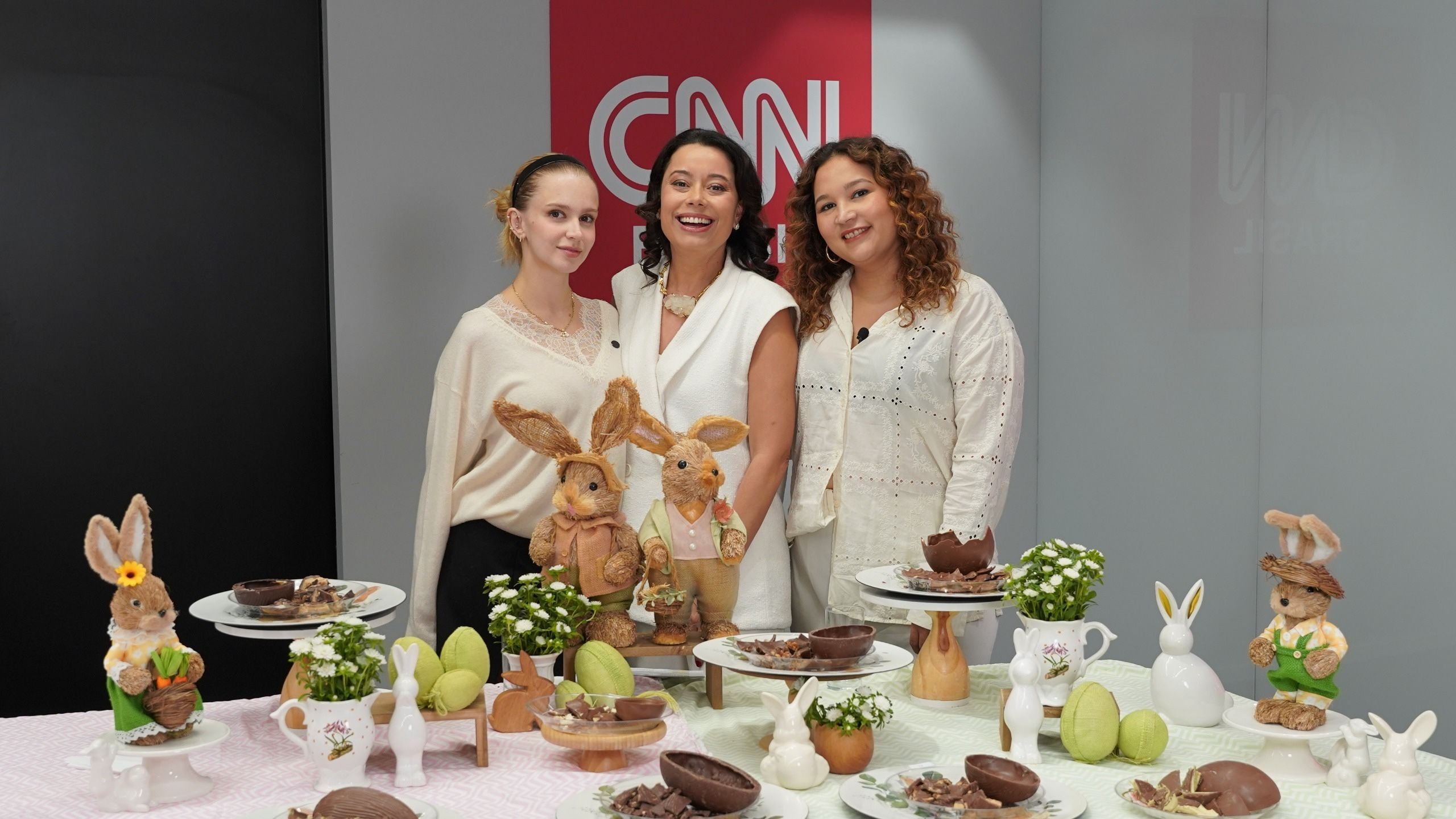 Isa Scherer, Daniela Filomeno e Clarisse Duarte • Divulgação CNN