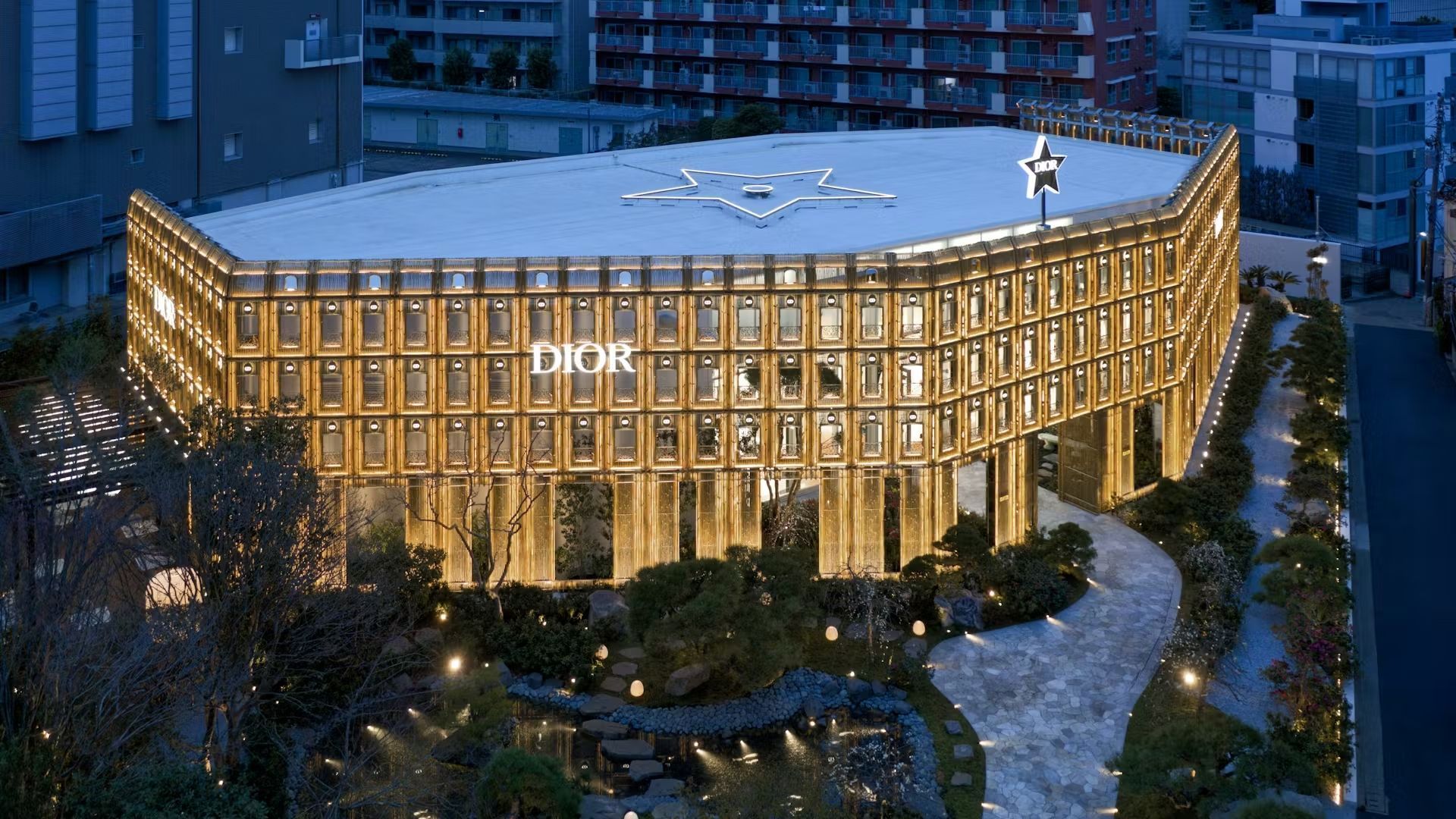 Dior Bamboo Pavilion, em Tóquio, no Japão • Reprodução/LVMH/site