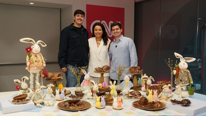 Lorenzo Ravioli, Daniela Filomeno e Eduardo Prado • Divulgação CNN