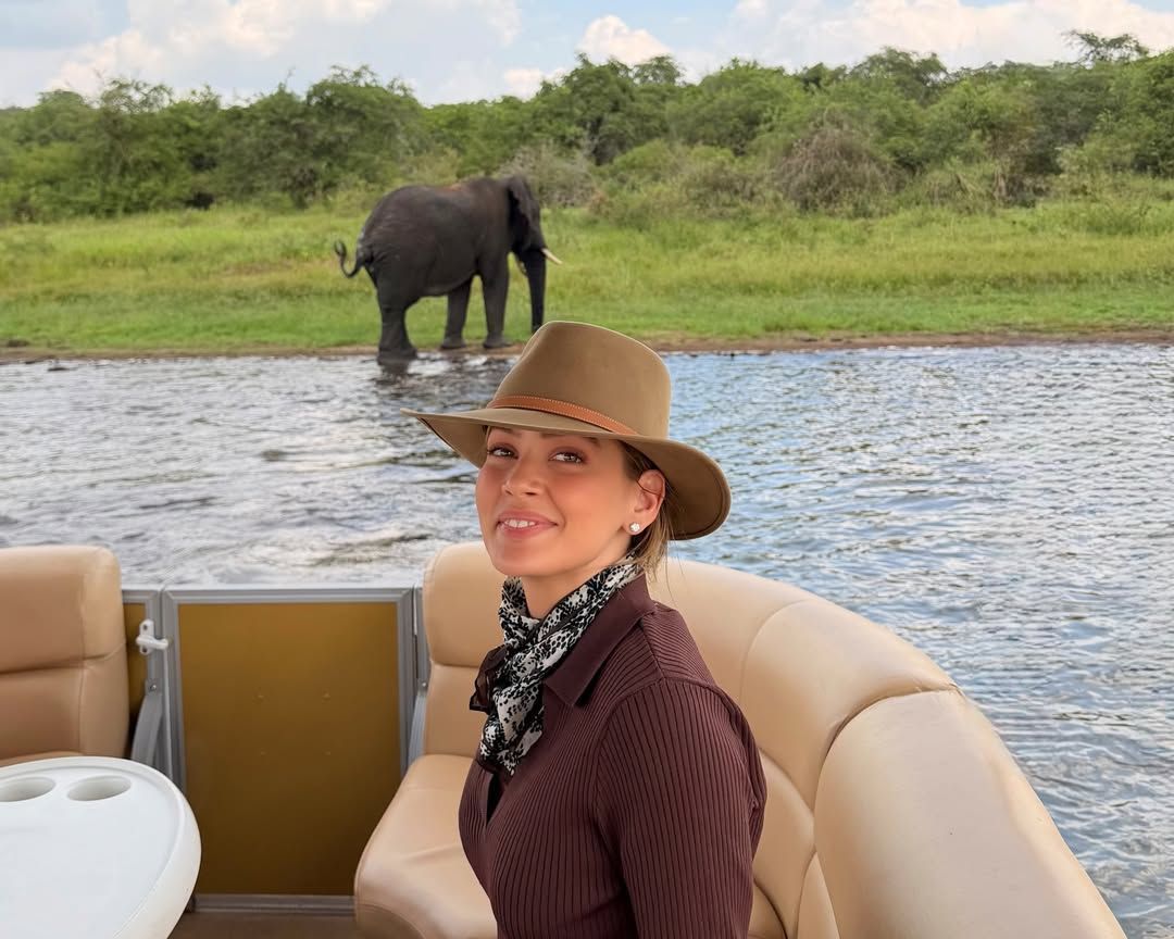 Marcella Tranchesi em safári em Ruanda