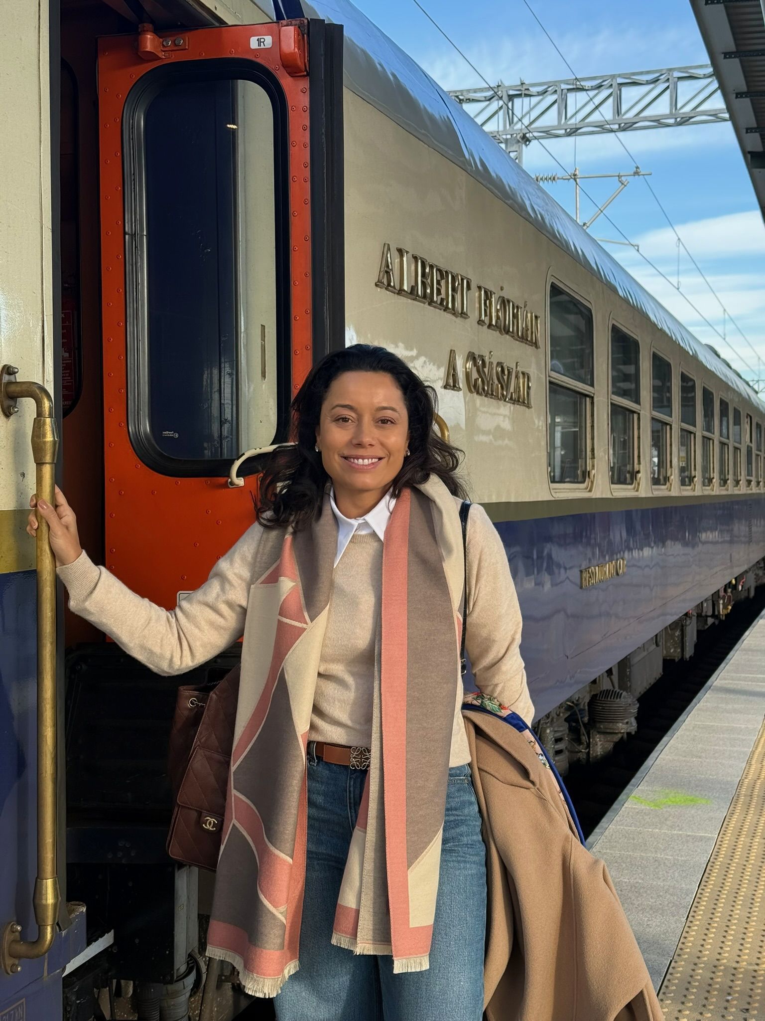 Daniela Filomeno na viagem Grande Expresso do Oriente