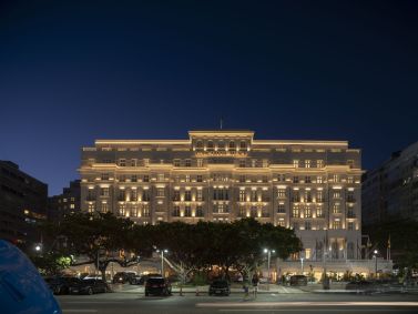 Fachada do Copacabana Palace, no Rio de Janeiro