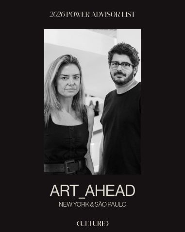 Art_Ahead, liderada pelos advisors de arte Julia Suslick e Felipe Melo, foi a única empresa brasileira listada pela prestigiada revista norte americana de cultura e entretenimento Cultured • Divulgação