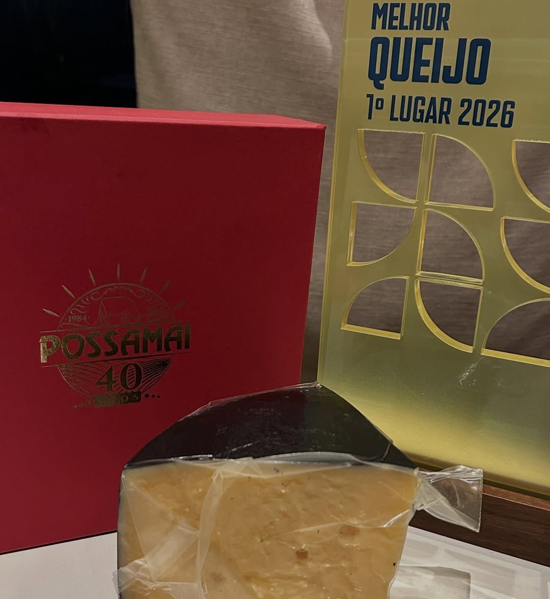 Reserva do Vale conquistou o 1º lugar no Mundial do Queijo do Brasil 2026 • Reprodução/Instagram/@queijospossamai