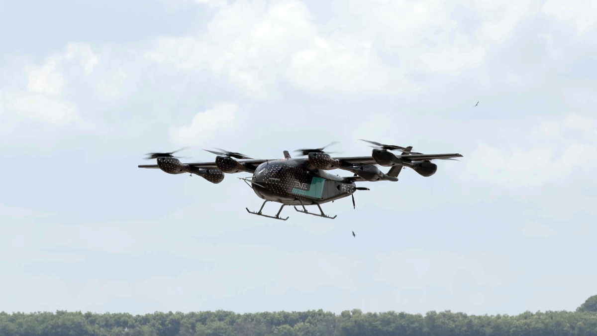 eVTOL da Eve Air Mobility, subsidiária da Embraer • Divulgação/Embraer