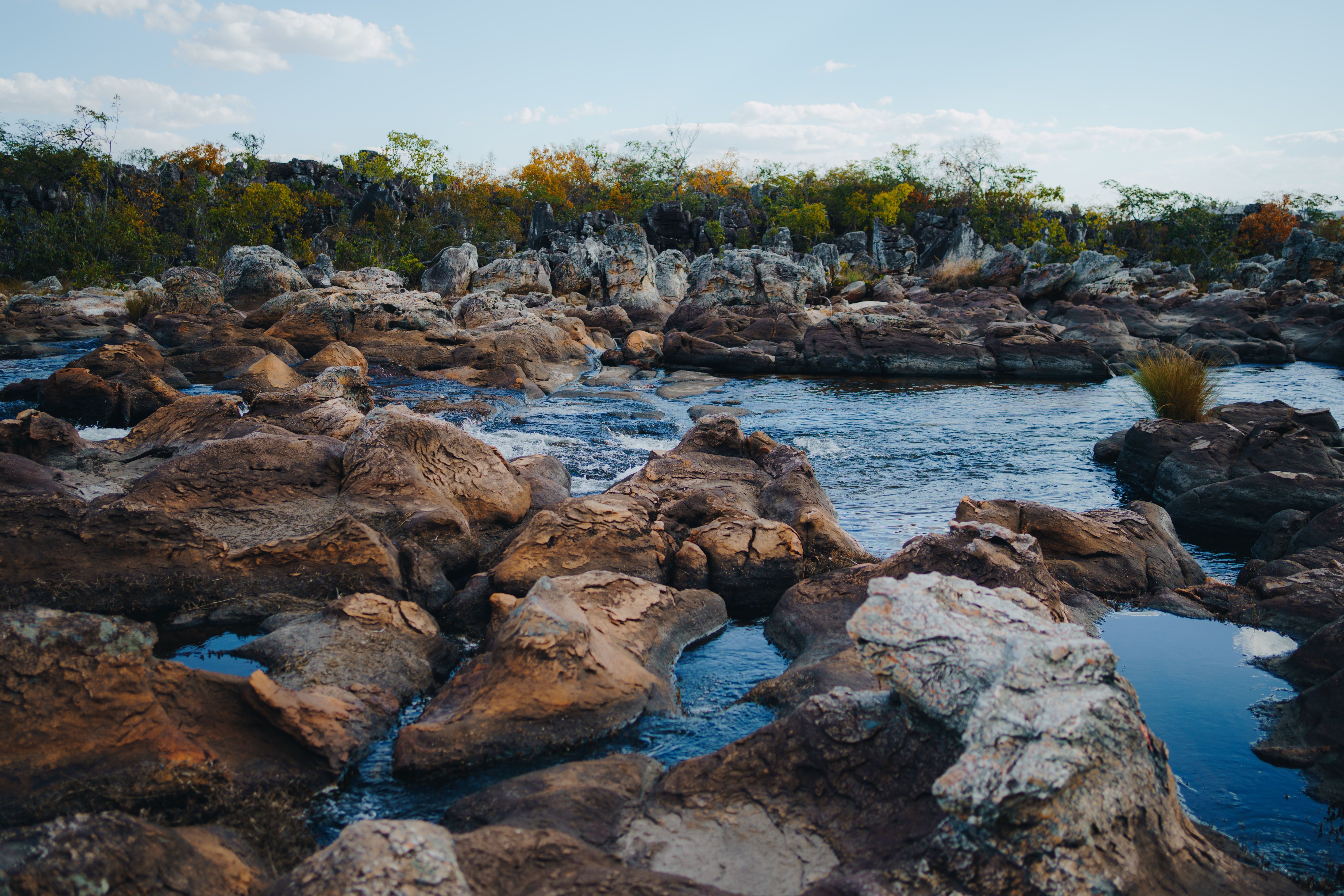 Corredeiras, no Parque Nacional da Chapada dos Veadeiros