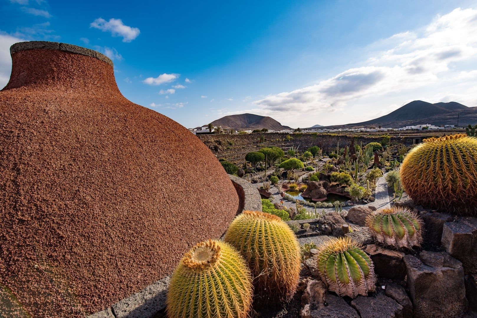 Jardín de Cactus, projeto do artista César Manrique em Lanzarote, nas Ilhas Canárias • Reprodução/site/CACT Lanzarote